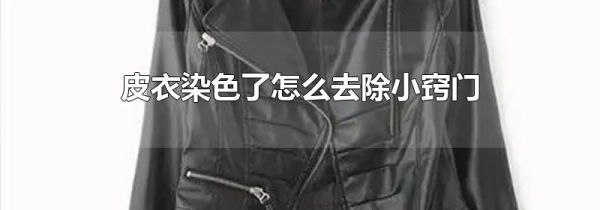 皮衣染色了怎么去除小窍门