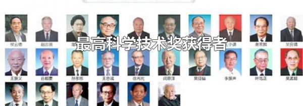 最高科学技术奖获得者