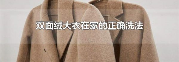 双面绒大衣在家的正确洗法