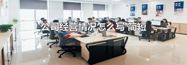 公司经营情况怎么写 简短
