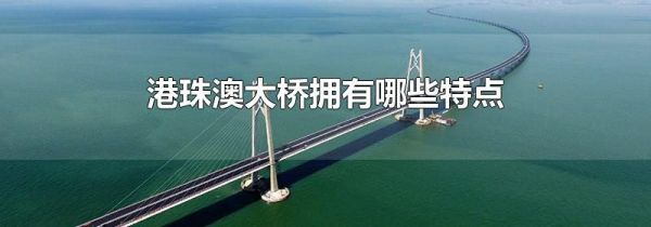 港珠澳大桥拥有哪些特点