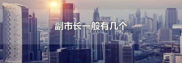 副市长一般有几个