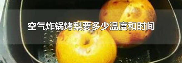 空气炸锅烤梨要多少温度和时间