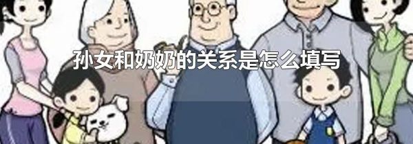 孙女和奶奶的关系是怎么填写