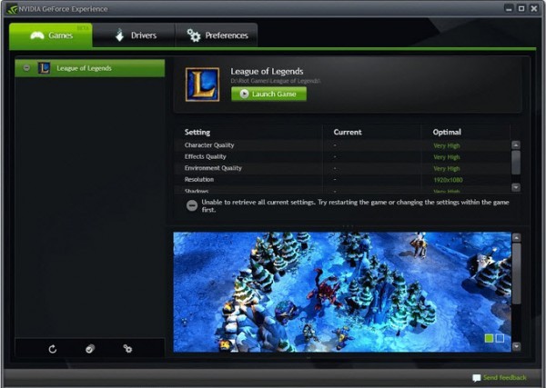Nvidia GeForce Experience 3.27