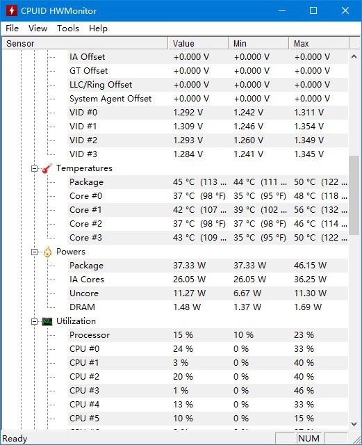 HWMonitor监测硬件工具 1.49