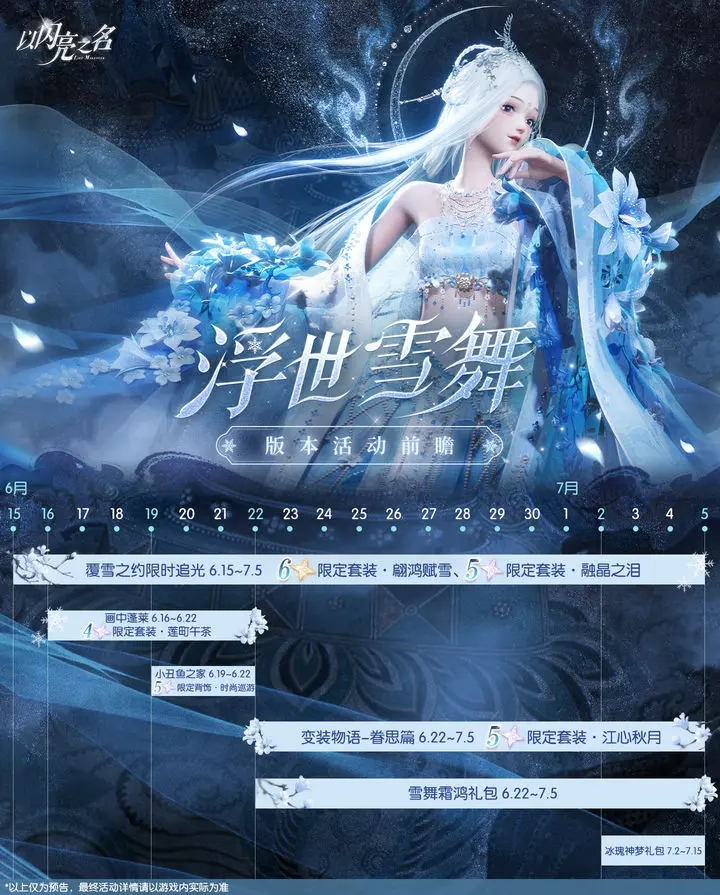 以闪亮之名覆雪之约活动攻略大全